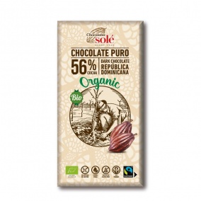 Chocolates Solé - 56% ciocolată ecologică 100g