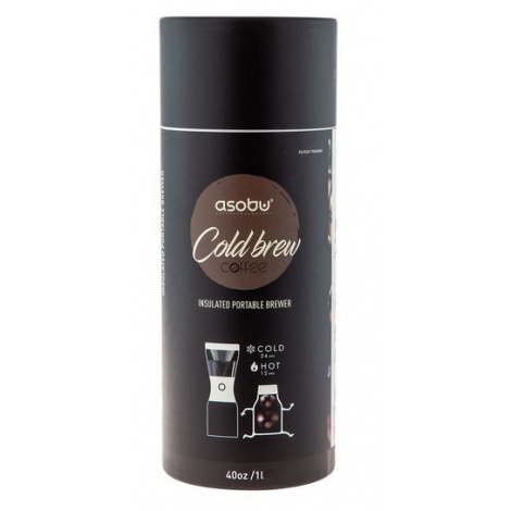 Asobu Cold Brewer - aparat de cafea pentru cafea caldă și rece - argintiu