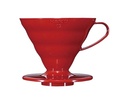 Hario Dripper V60 (VD-INT-02R) roșu, din plastic