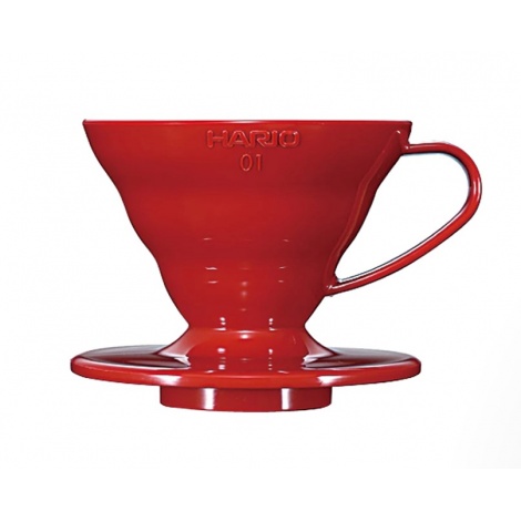 Hario Dripper V60 (VDR-01-R) roșu, din plastic