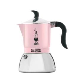 Bialetti Moka Moka Induction Fiammetta - 2 căni roz NOU