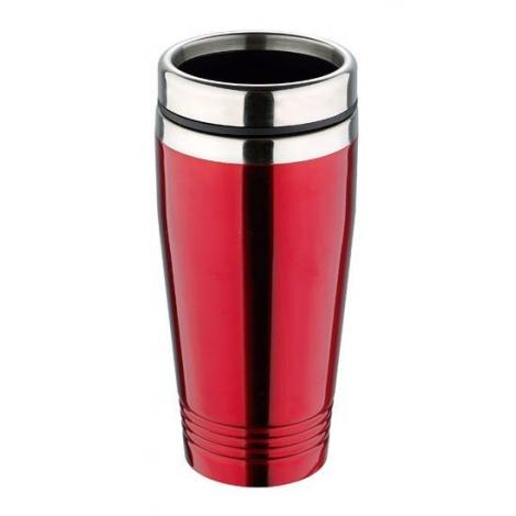 Termohrnek nerez 425ml, červený