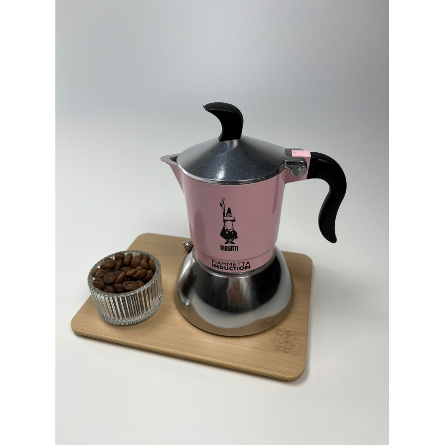 Bialetti Moka Moka Induction Fiammetta - 2 căni roz NOU