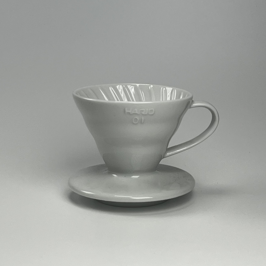 Dripper Hario V60-01 ceramic - alb (VDC-01W)
