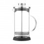 Ceainic french press negru simplu, cu o capacitate de 350 ml, pentru prepararea fără cusur a cafelei de filtru cu un corp plin.