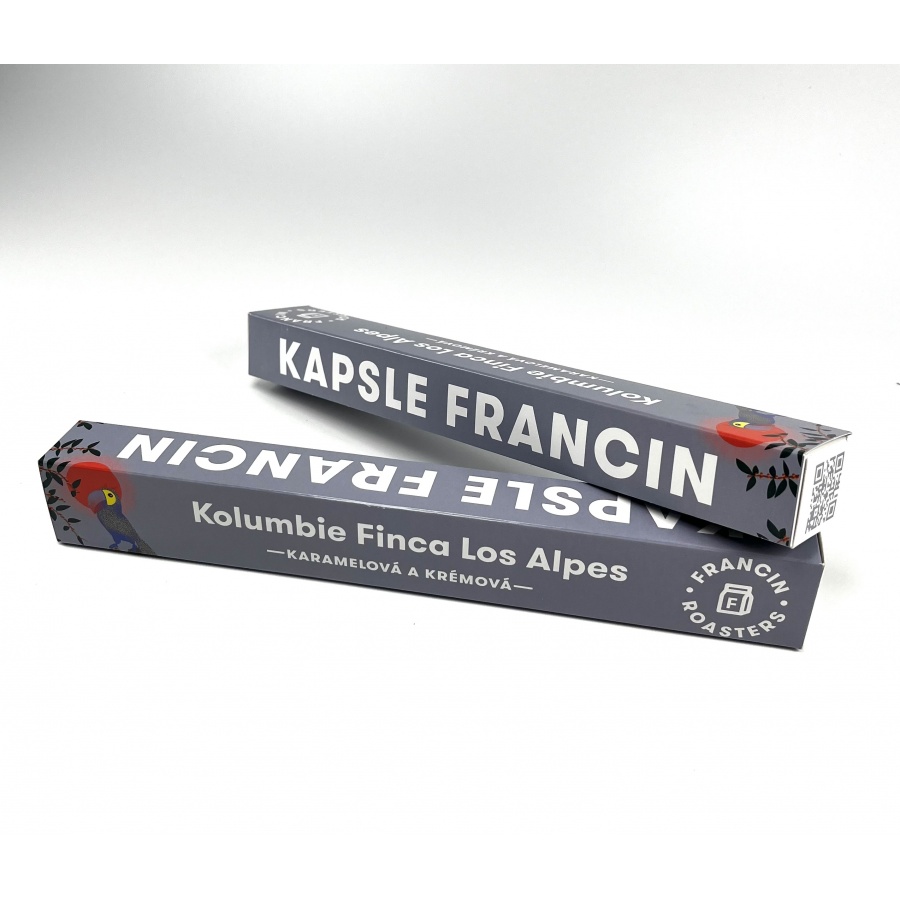 Cafe Francin capsule espresso Columbia Finca Los Alpes