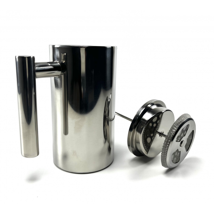 French press din oțel inoxidabil 600ml Kaffia - Argintiu