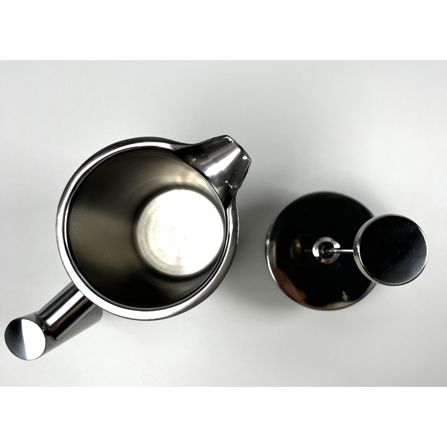 Presă franceză din oțel inoxidabil 600ml Kaffia - Argintiu