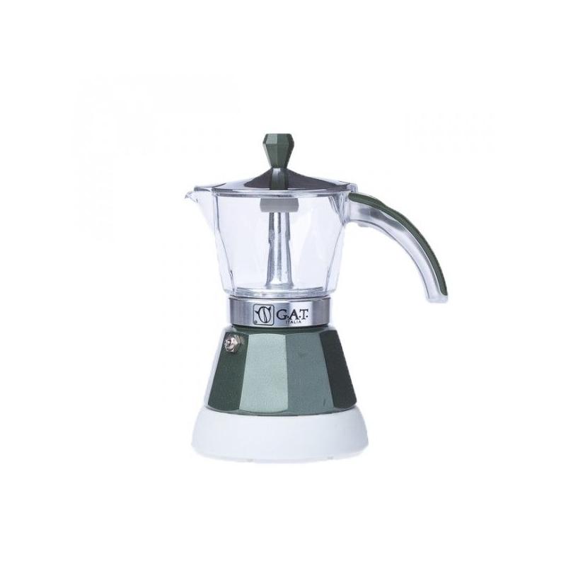 G.A.T. Vintage 2-4 elektrická moka konvice zelená