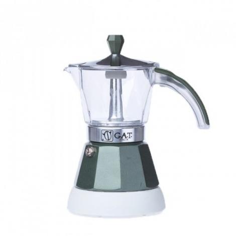 G.A.T. Vintage 2-4 elektrická moka konvice zelená