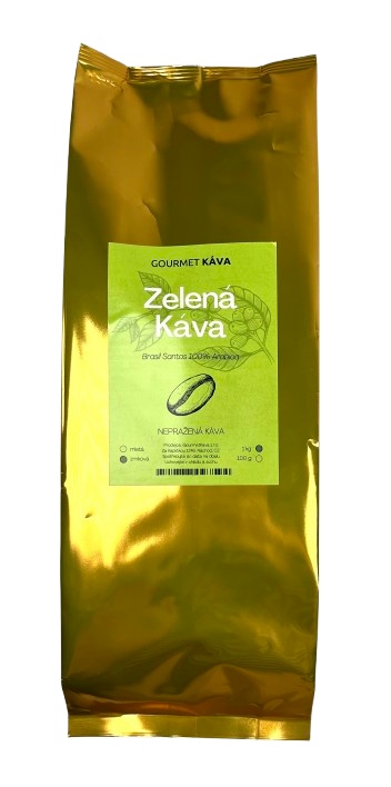 Cafea verde 1 kg de boabe, neprăjite