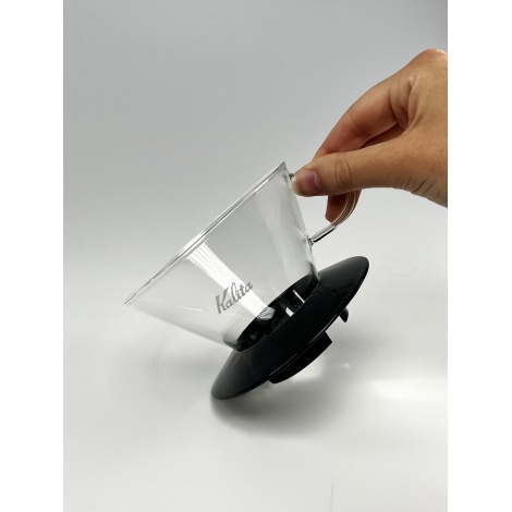 Picurător Kalita Wave 185 Negru - sticlă