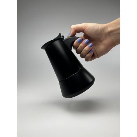 Kaffia Black 4 Cup Cafetieră moka - Negru