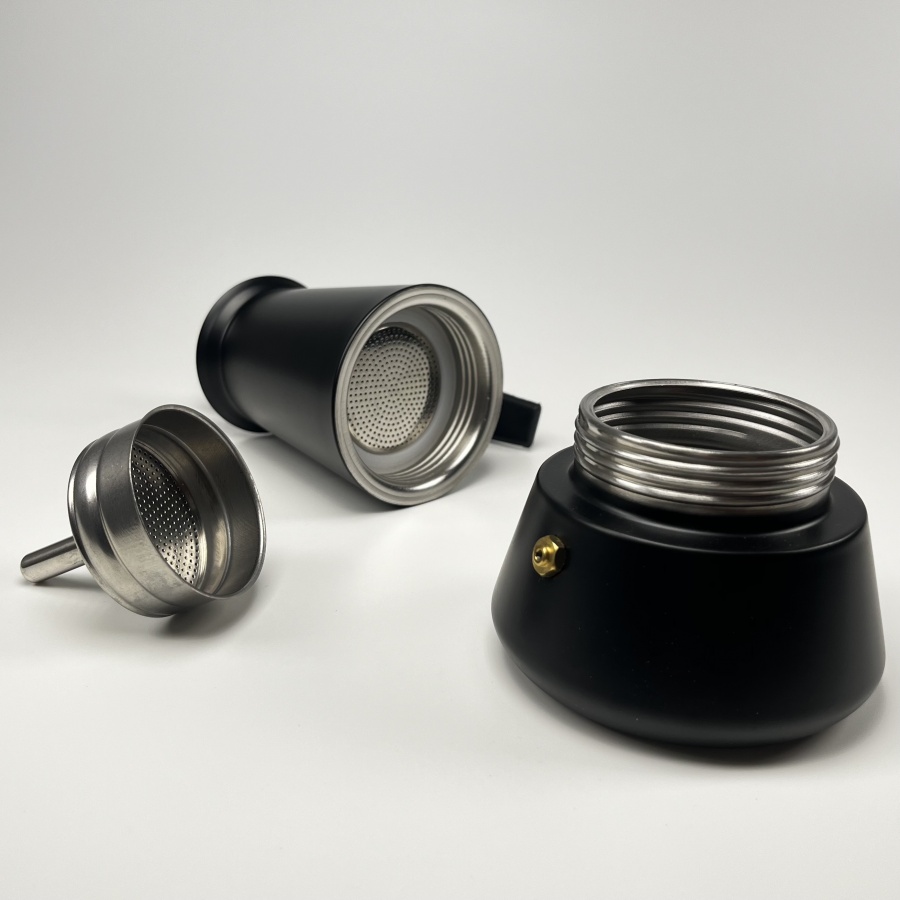 Kaffia Black 4 Cup Cafetieră moka - Negru