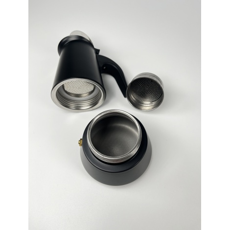 Kaffia Black 4 Cup Cafetieră moka - Negru