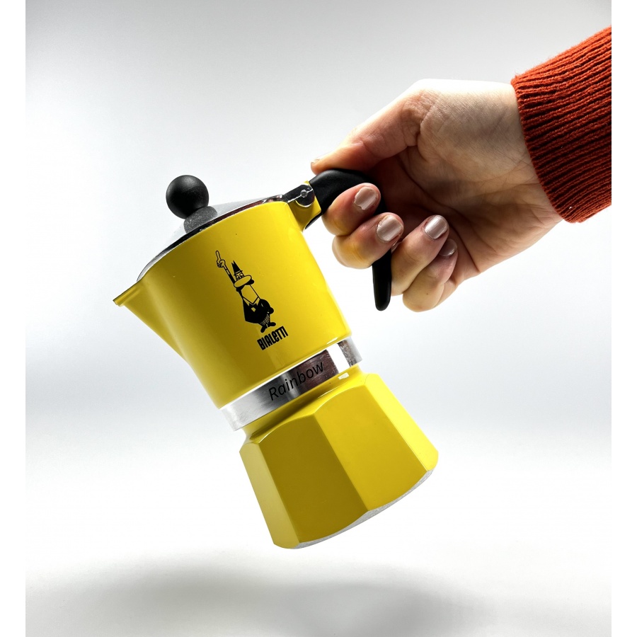 Bialetti Rainbow 3 galben cafetieră moka
