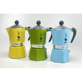 Bialetti Rainbow 3 albastru cafetieră moka 2