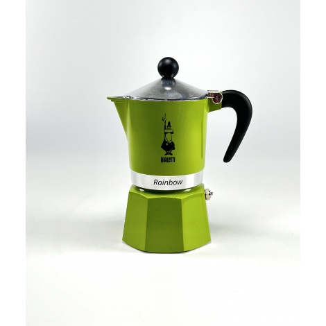 Cafetieră moka verde Bialetti Rainbow 3