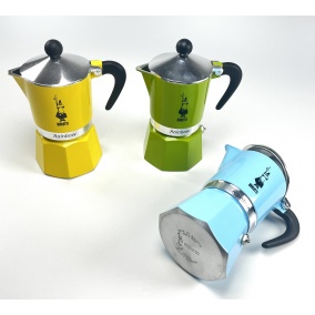 Oală moka verde Bialetti Rainbow 3 2