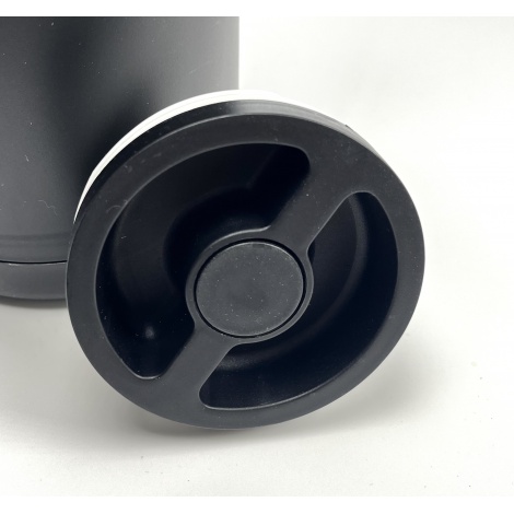 Termos Kaffia 1 l cu mâner din lemn - NEGRU