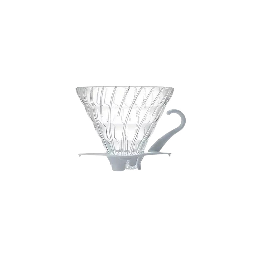 Dripper Hario V60-02 din sticlă - alb (VDG-02W)