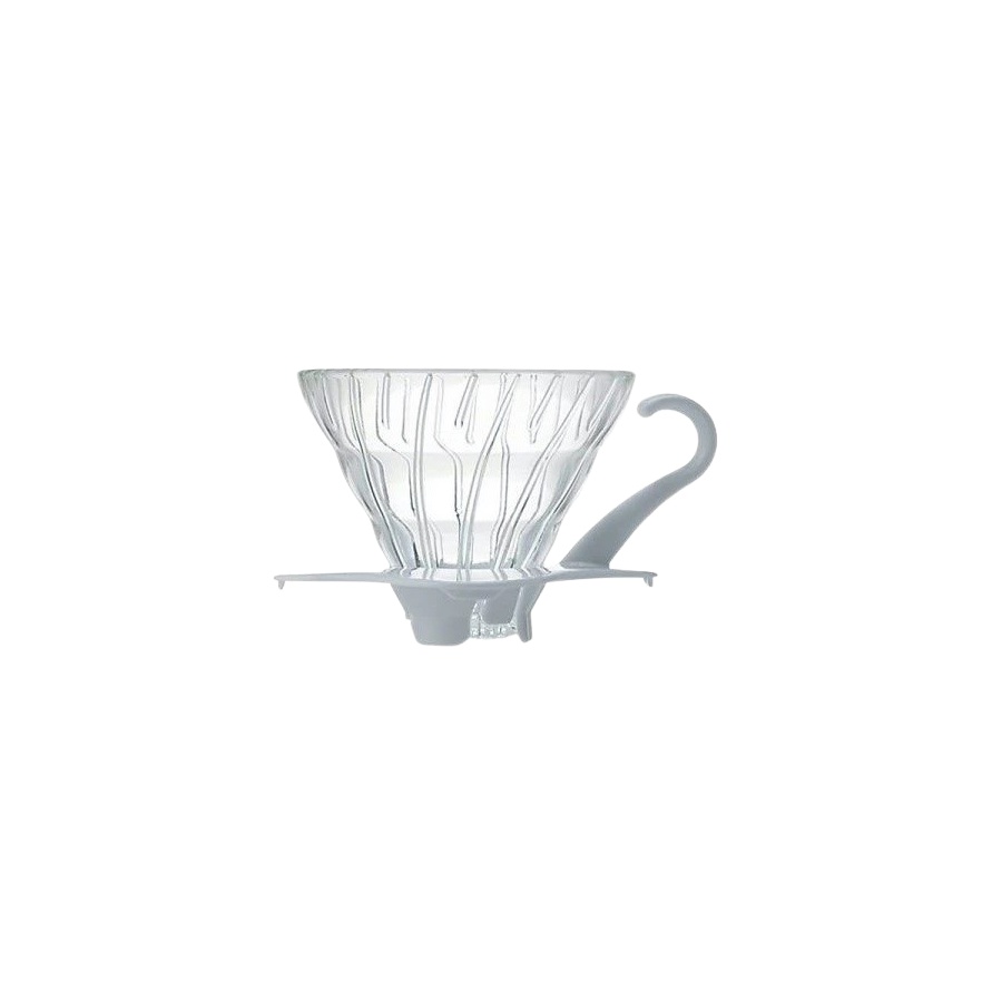 Dripper Hario V60-01 din sticlă - alb (VDG-01W)
