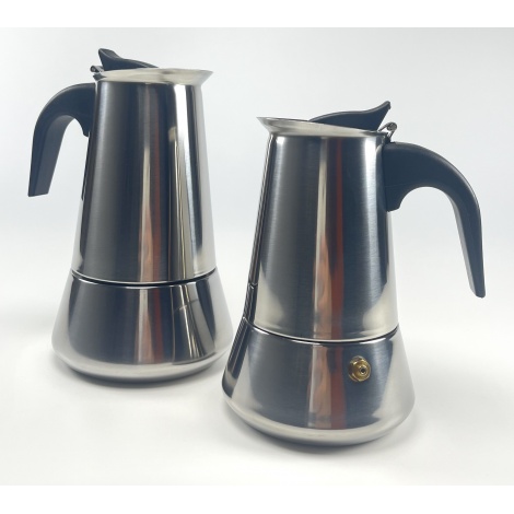 Cafetieră moka Kaffia 6 căni din oțel inoxidabil