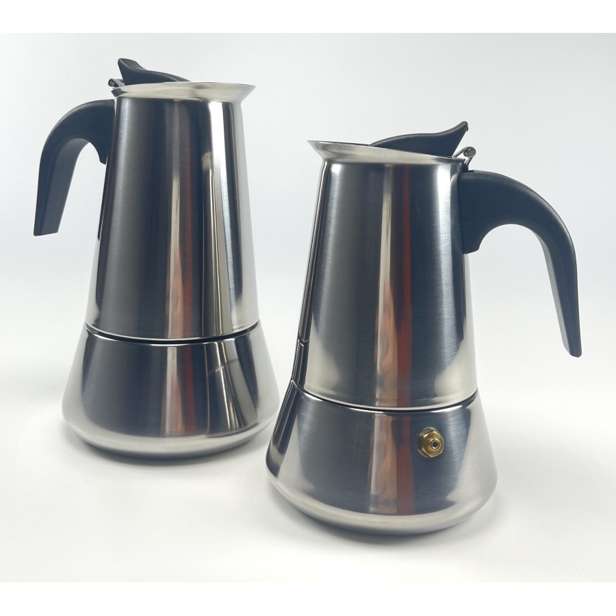 Cafetieră moka Kaffia 6 cești inox - FĂRĂ AMBALAJ - REDUCERE