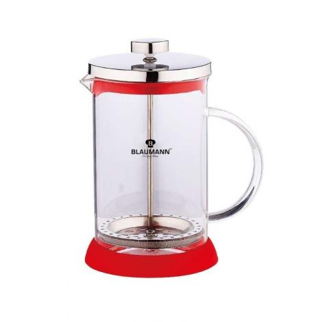 Frenchpress 800ml červený nerez