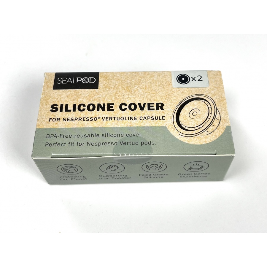 2x capac de înlocuire Sealpod pentru capsulele Nespresso VertuoLine® și Vertuo®.