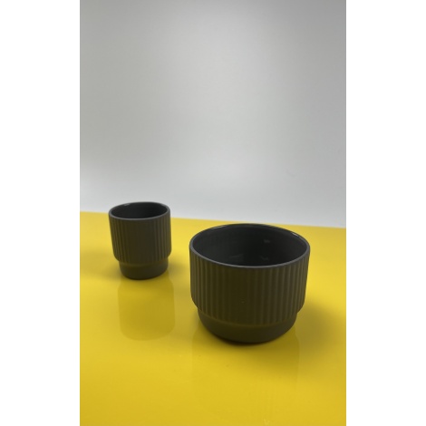 Ceașcă de espresso Kaffia Style 80 ml - gri închis