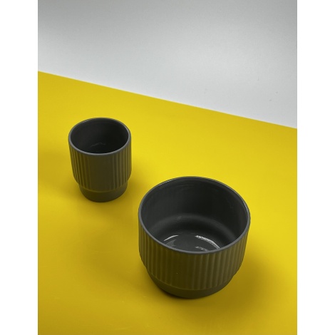 Ceașcă Kaffia Style Espresso 60 ml -gri închis