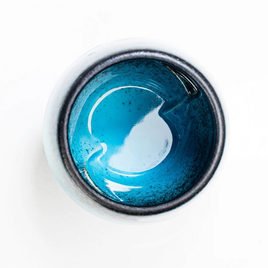 Icosa Avensi Wave Ceașcă ceramică AERESSO Atlantis Albastru 180 ml