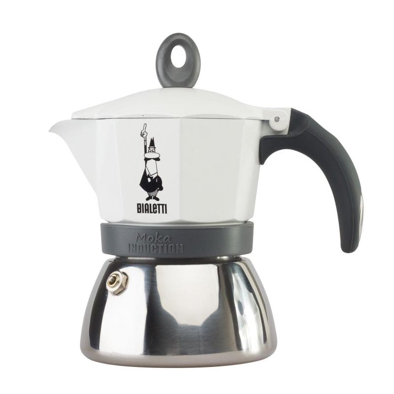 Bialetti Moka Induction 3 šálky bílá