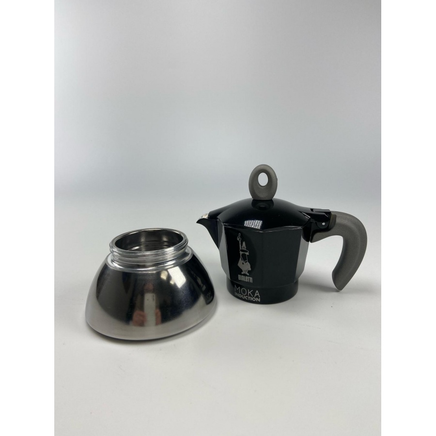 Bialetti Moka Induction 2 cești negru NOU - UZAT/REDUCERE