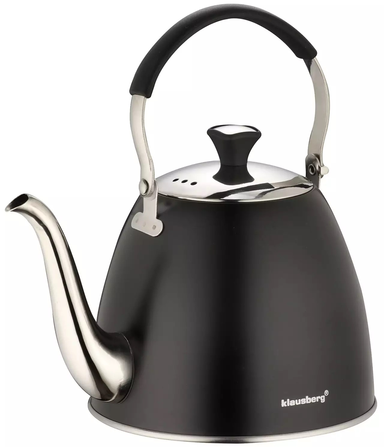 Ceainic Gooseneck negru Klausberg