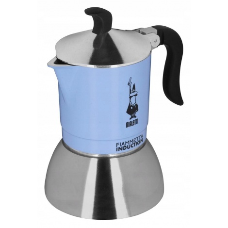 Bialetti Moka Induction Fiammetta - 2 căni albastru deschis NOU