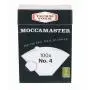 Filtre de hârtie albită Moccamaster pentru a face cafea fantastică prin picurare. Pachetul conține 100 de bucăți. Mărimea 4.