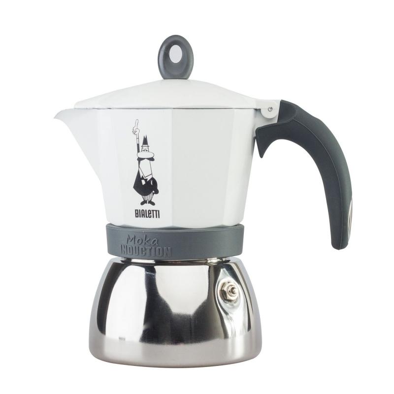 Bialetti Moka Induction 6 šálků bílá