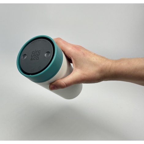 Cupă circulară (rcup) Cretă și acvamarin 340 ml