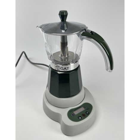 G.A.T. Vintage 4-6 cafetieră moka electric verde - FOLOSIT / REDUCERE