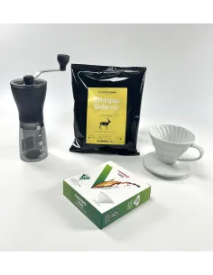 Pachet de picurătoare Hario V60 (cafea, picurător, râșniță de cafea, filtre) 2