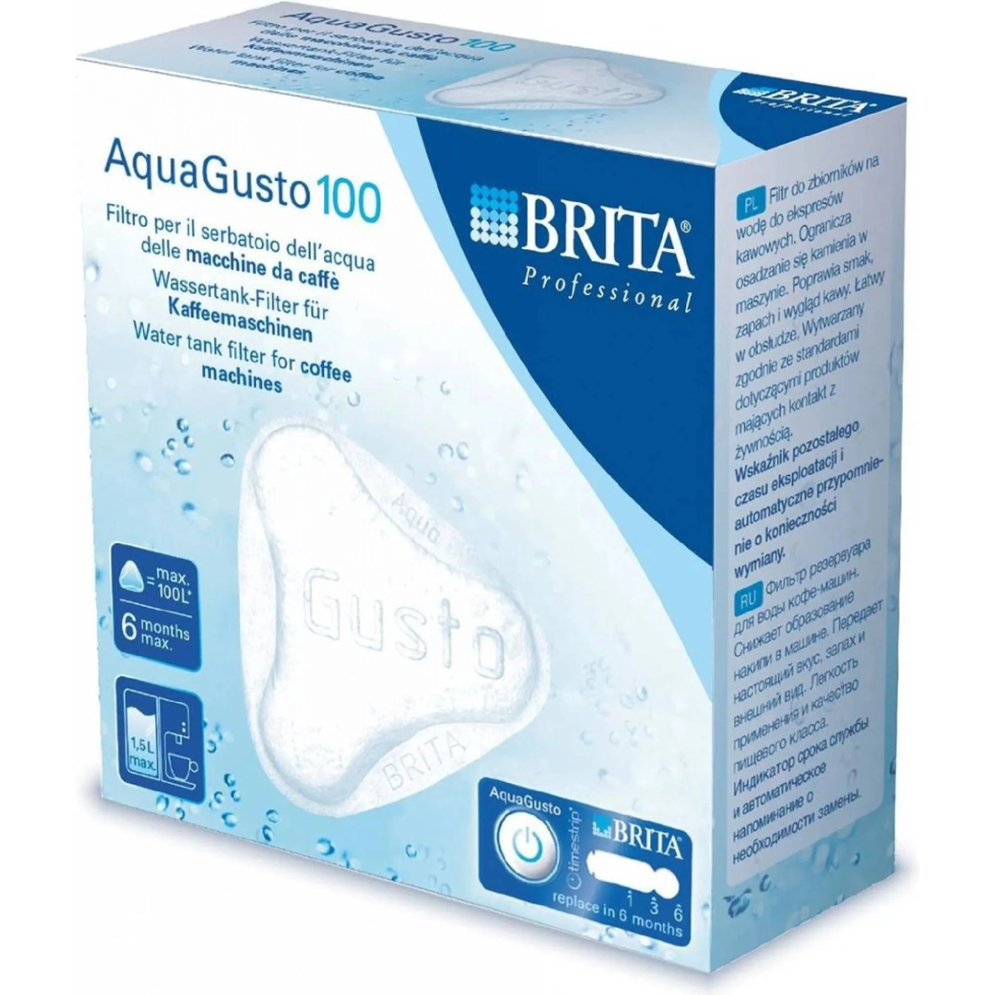 Filtru de apă Brita AquaGusto 100 pentru aparatul de cafea