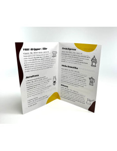 Broșură A5: Prezentare generală a preparării cafelei 2