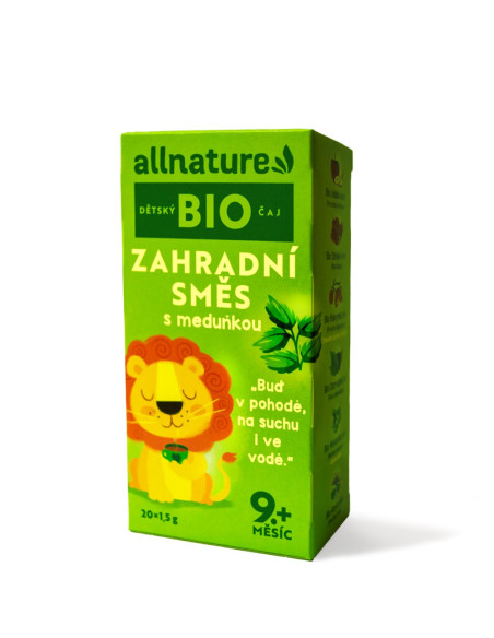Allnature BIO Ceai pentru copii Amestec de grădină cu balsam de lămâie 20x1,5 g