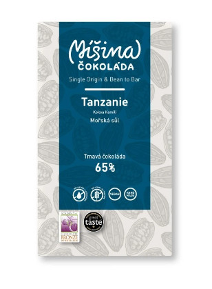 Ciocolată Ciocolată mixtă, Tanzania cu sare de mare, 65%