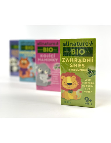 Allnature BIO Ceai pentru copii Amestec de grădină cu balsam de lămâie 20x1,5 g