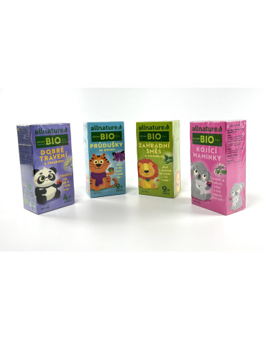 Allnature BIO Ceai pentru copii Amestec de grădină cu balsam de lămâie 20x1,5 g