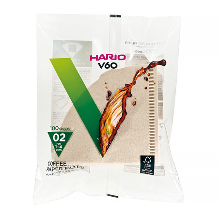 Filtre de hârtie Hario V60-02 100 buc, nealbite (VCF-02-100M)