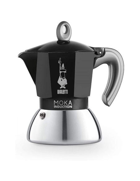 Bialetti Moka Induction 4 căni negru - Defect cosmetic / REDUCERE